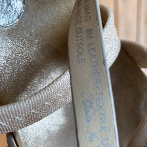 Strappy gold wedges: Donald j pliner platino M080 - Picture 7 of 7